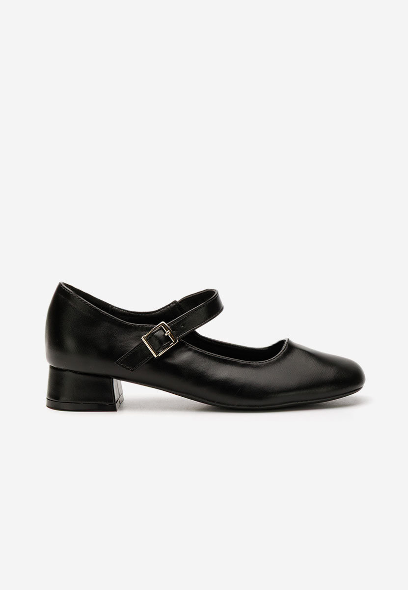 Pantofi cu toc mic Stephine negri