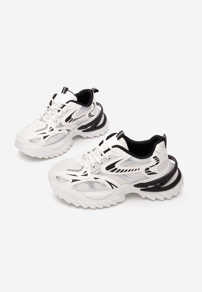 Sneakers cu platforma Willene albi