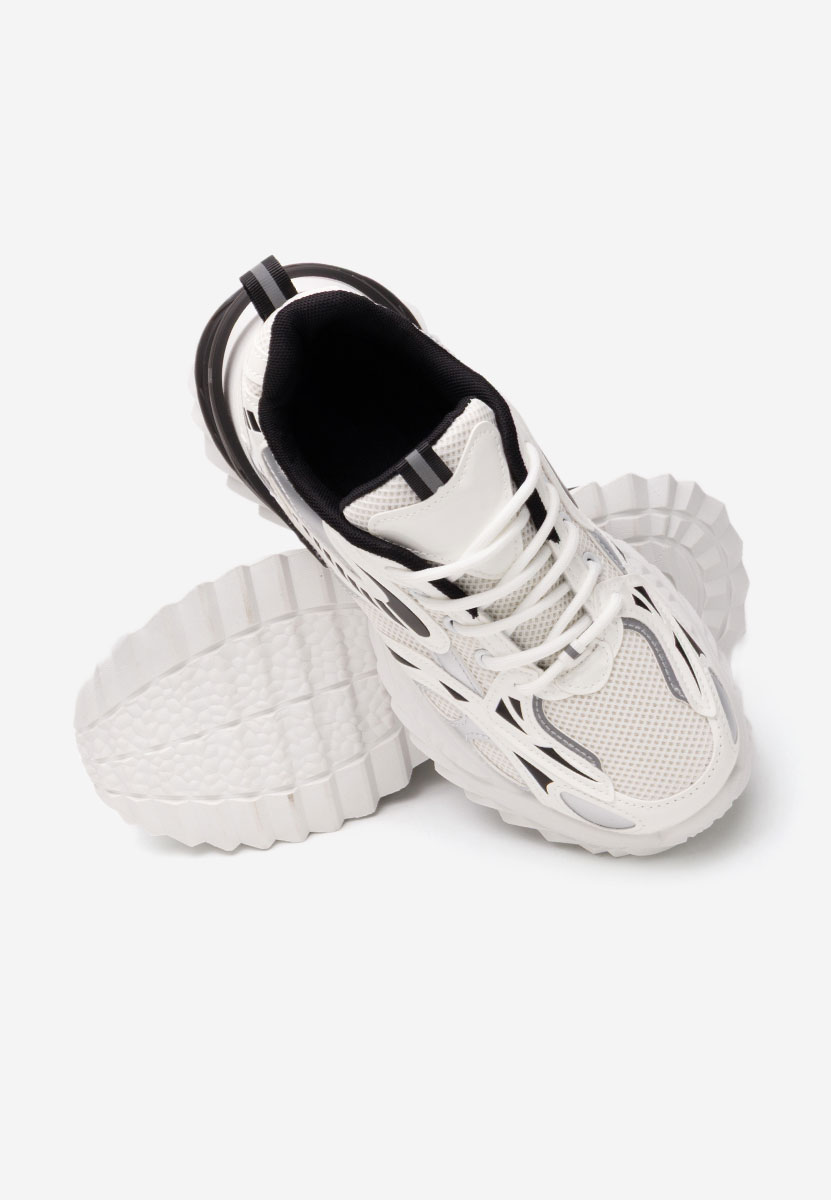 Sneakers cu platforma Willene albi