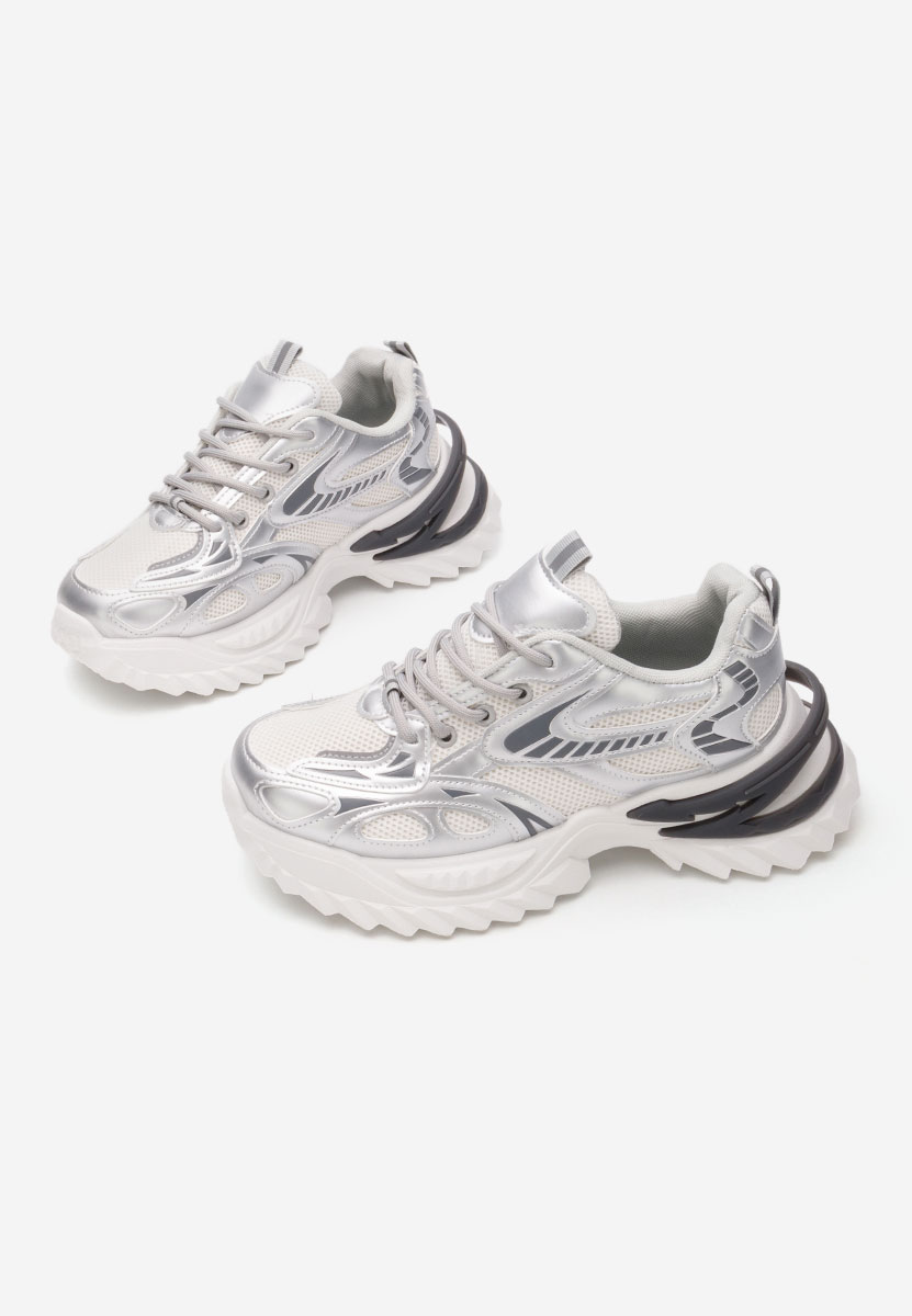 Sneakers cu platforma Willene argintii