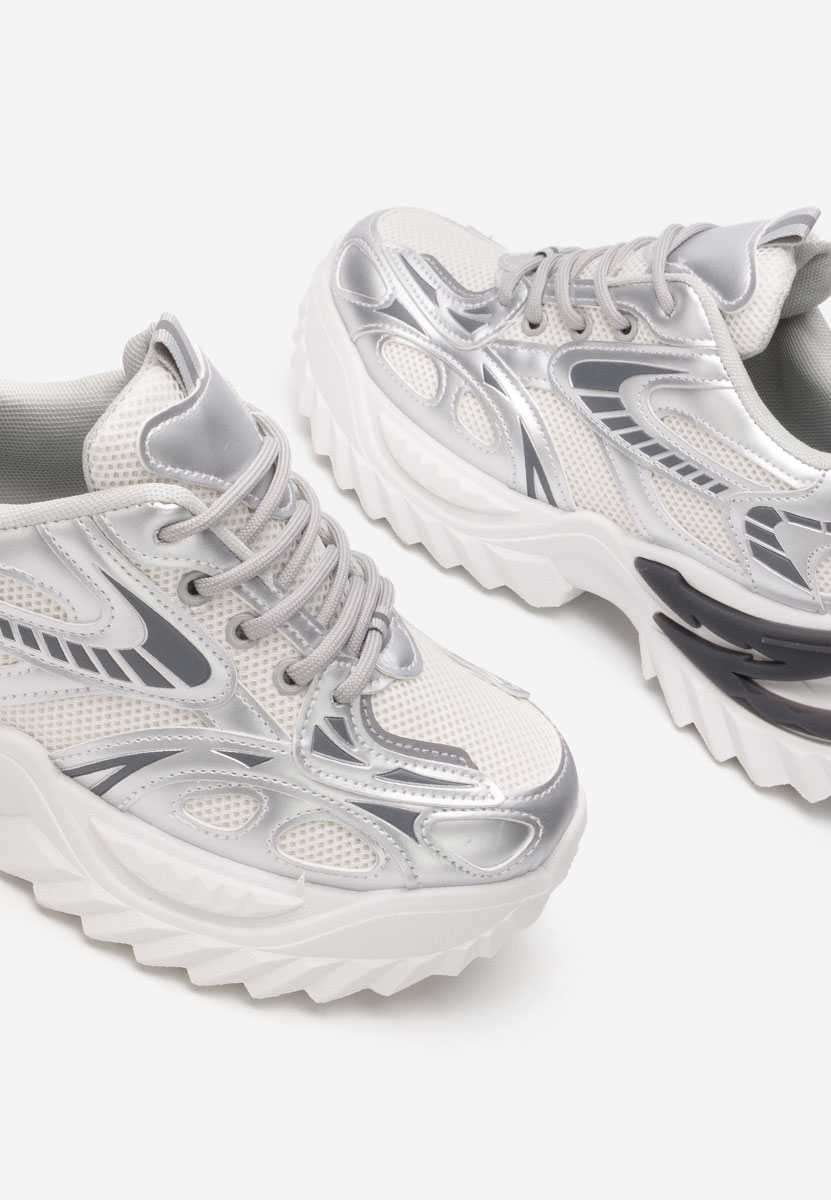 Sneakers cu platforma Willene argintii