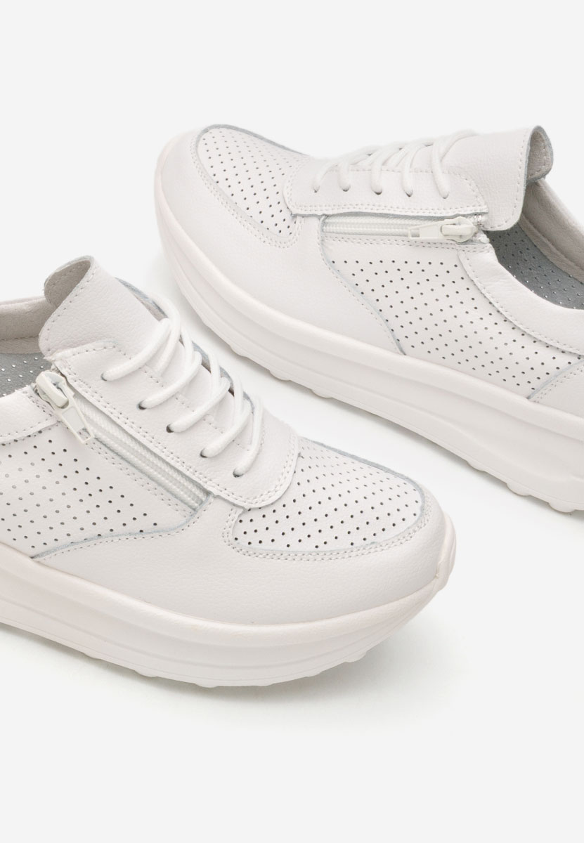 Sneakers dama Liora albi