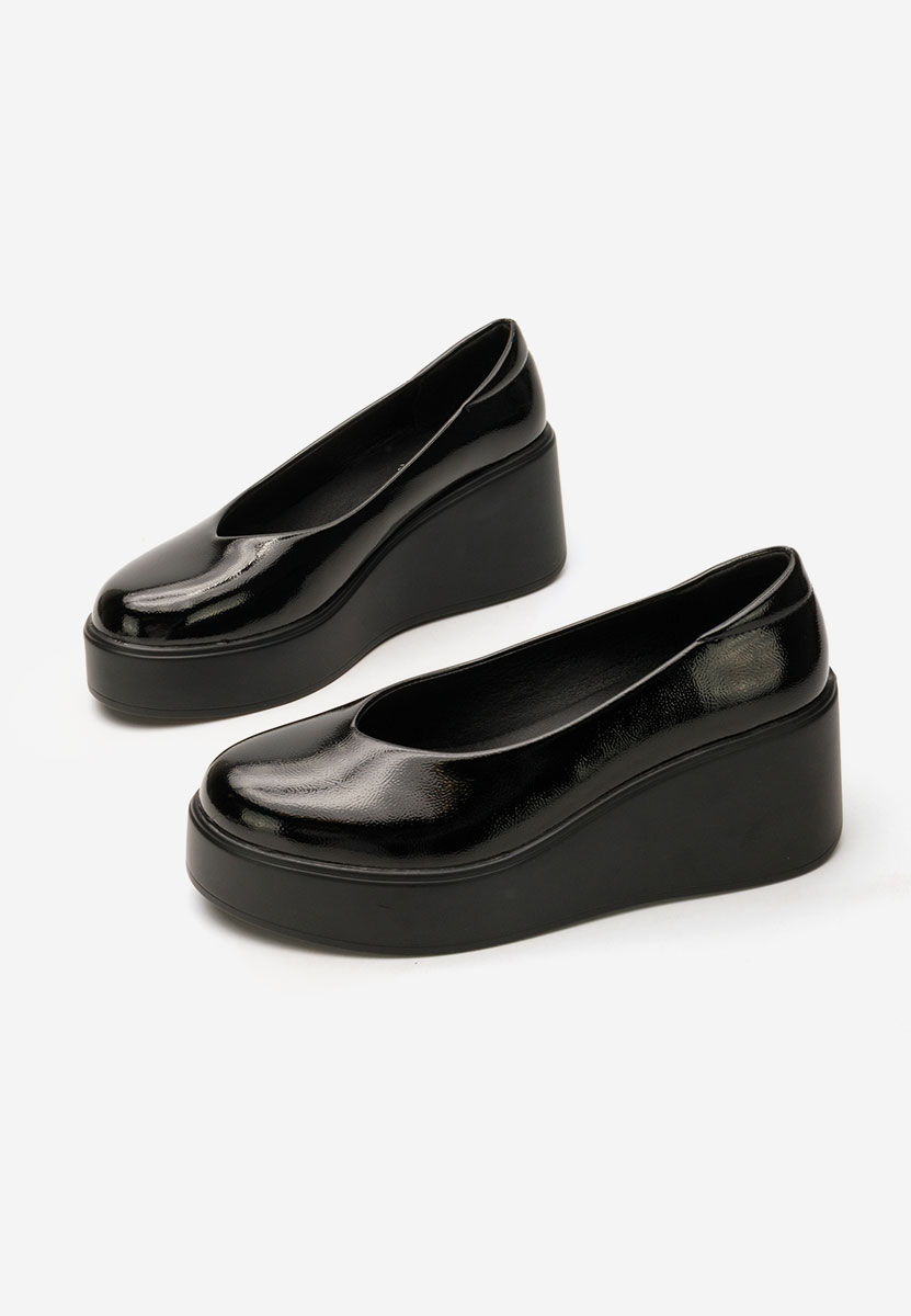 Pantofi casual cu platformă Shirla negri