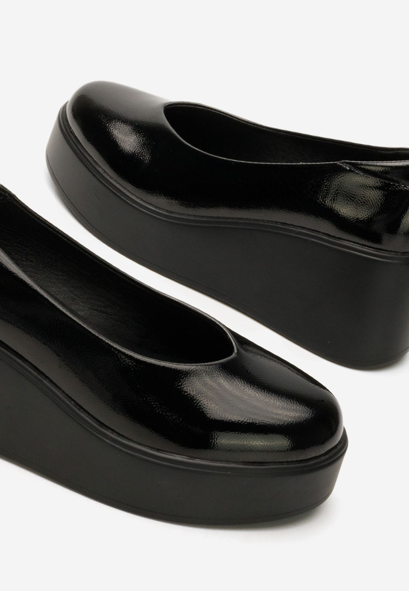 Pantofi casual cu platformă Shirla negri