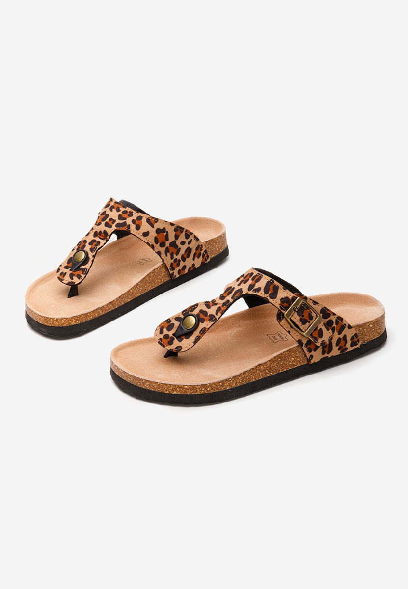 Papuci dama Rosanhi V2 leopard