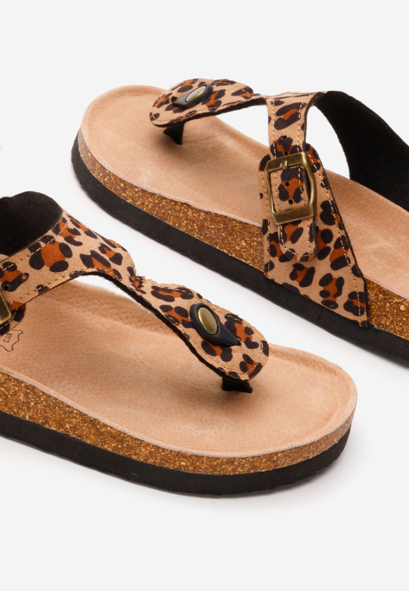 Papuci dama Rosanhi V2 leopard