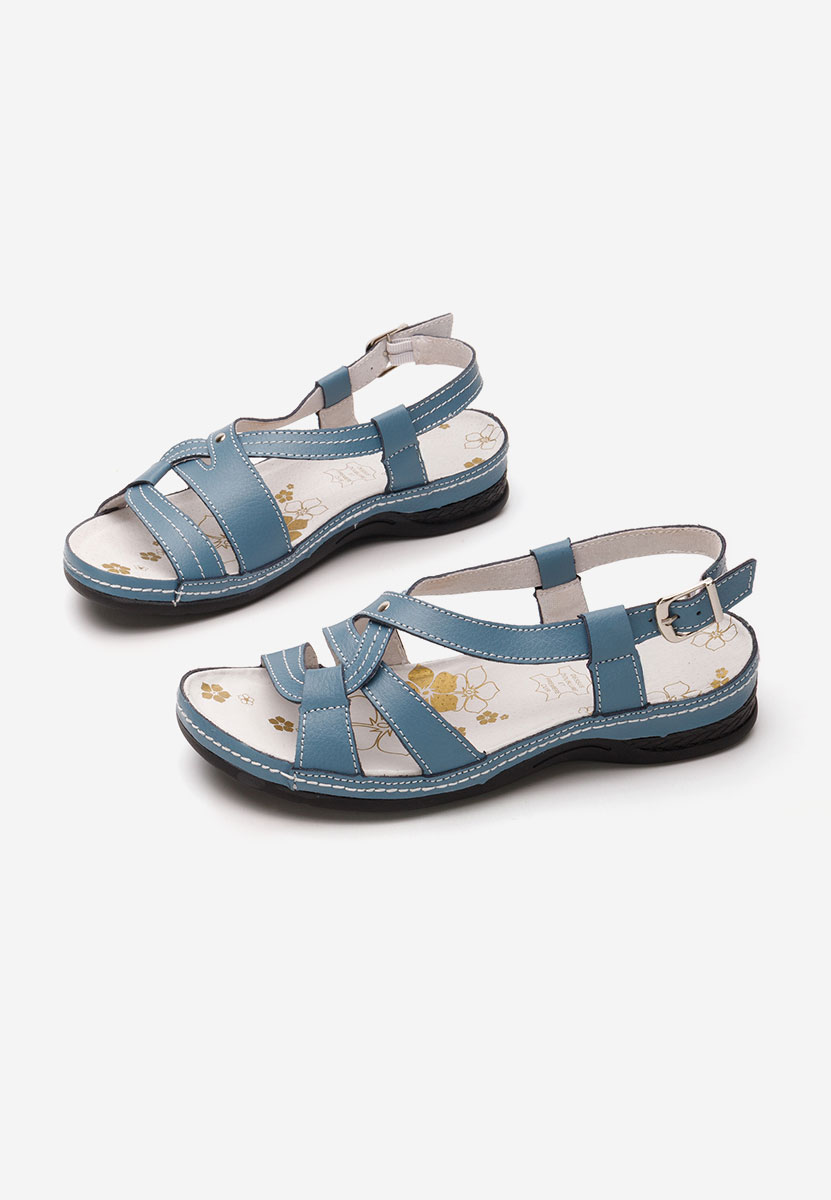 Sandale dama piele Zinga bleu