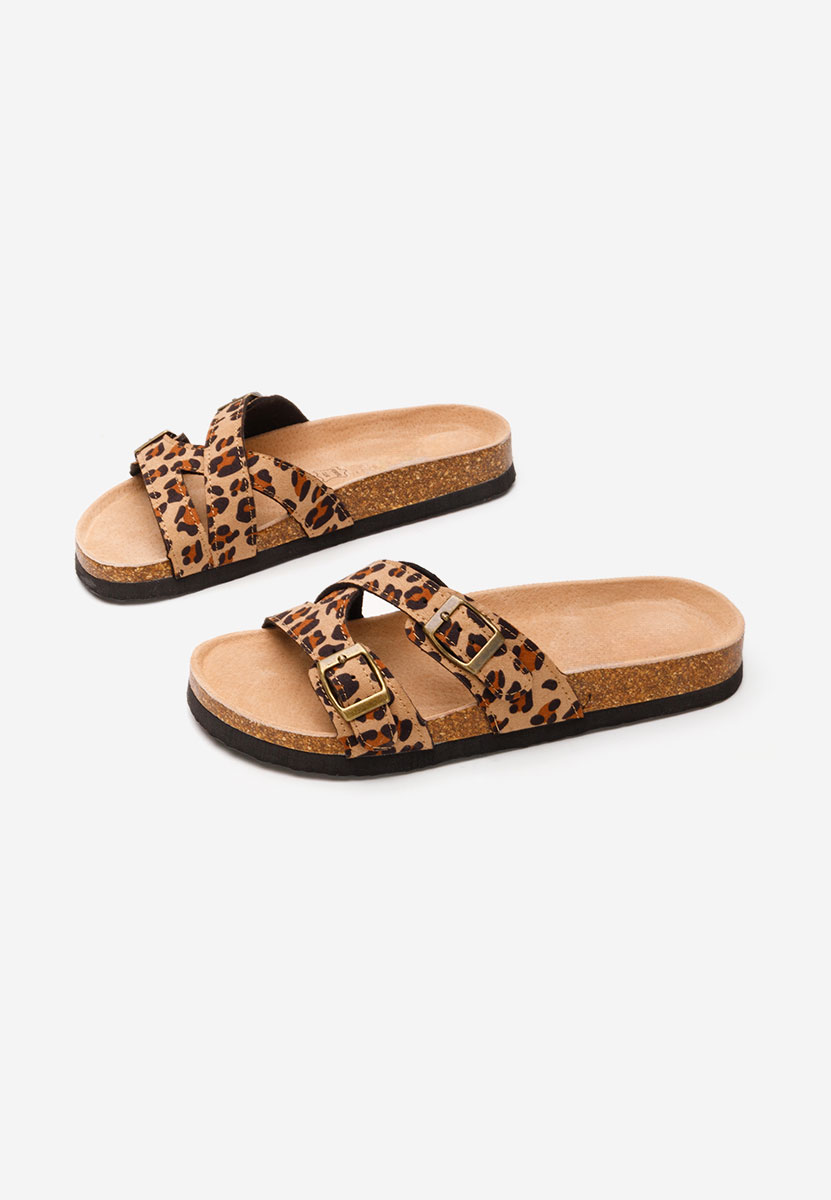 Papuci dama Viriana leopard