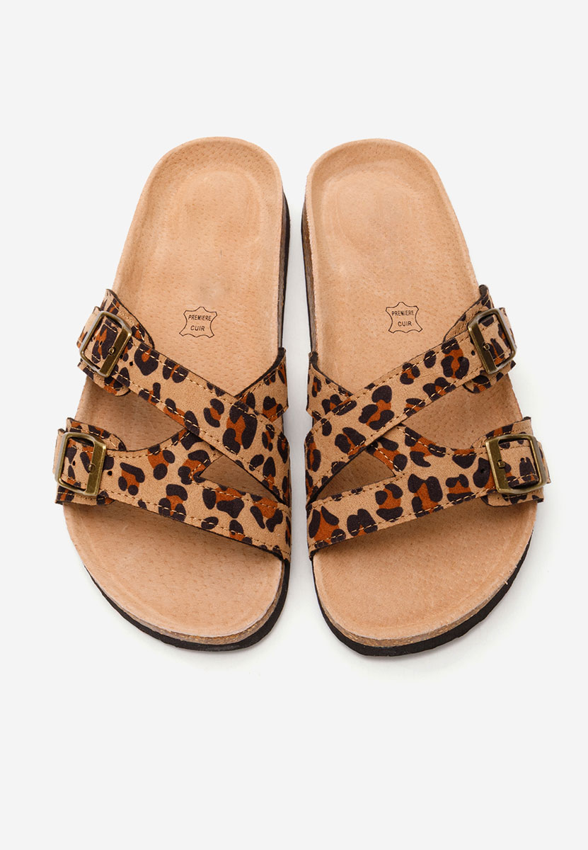 Papuci dama Viriana leopard