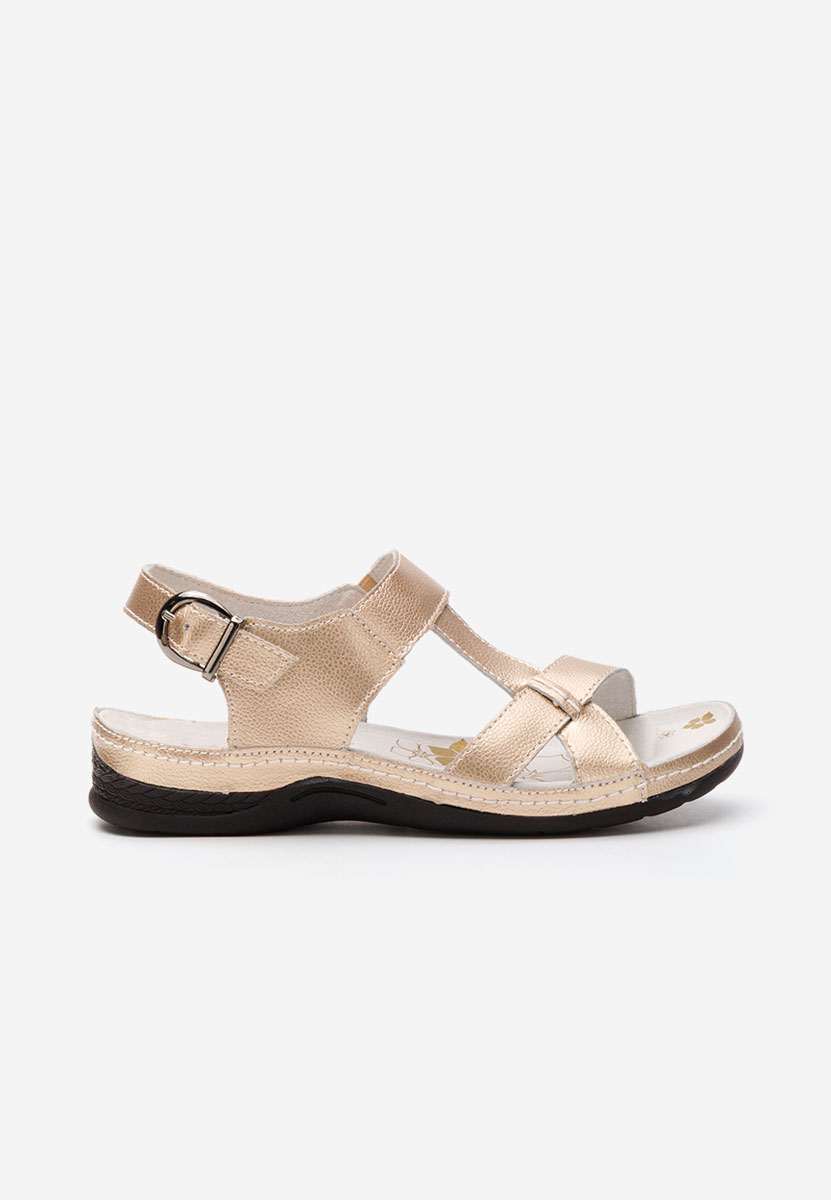 Sandale dama piele Zinna aurii