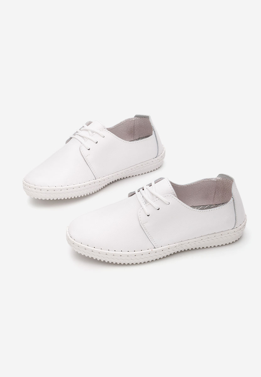 Pantofi casual dama Selora albi
