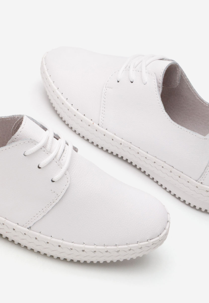 Pantofi casual dama Selora albi