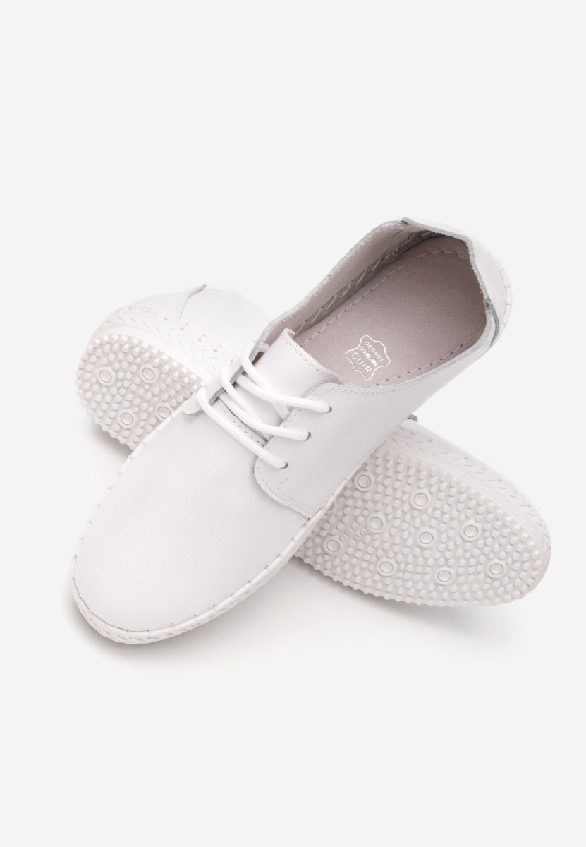 Pantofi casual dama Selora albi