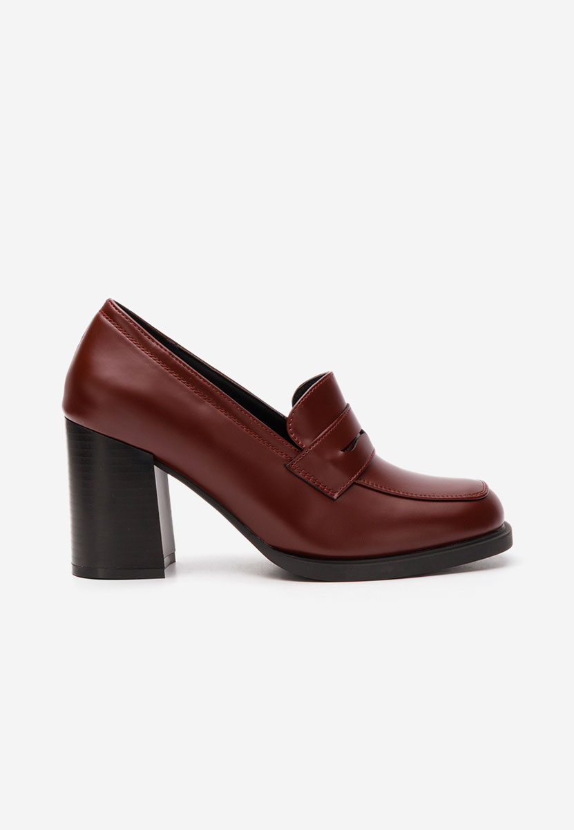 Mocasini cu toc Odesia V3 grena
