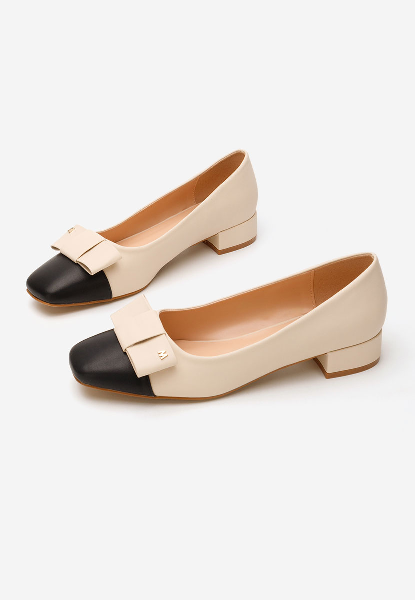 Pantofi cu toc mic Wuga bej