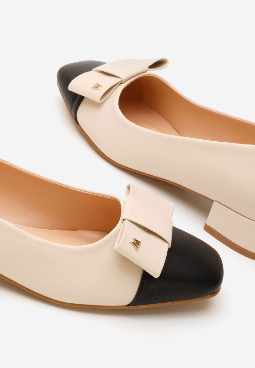 Pantofi cu toc mic Wuga bej