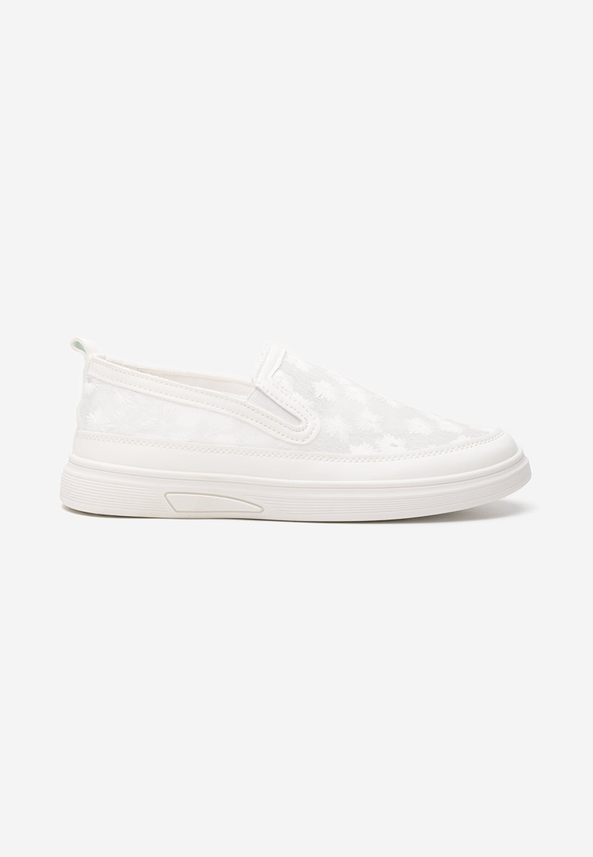 Pantofi casual dama Latyssa albi