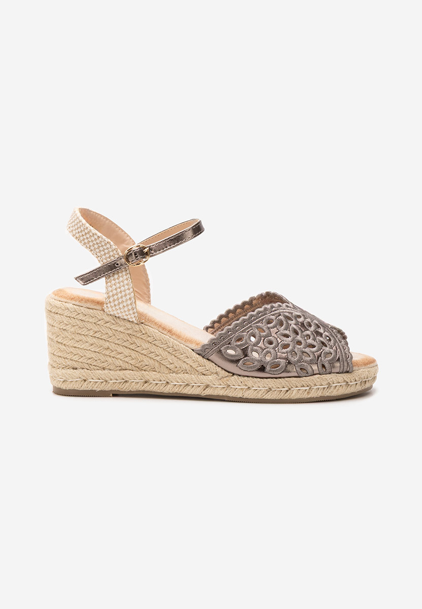 Sandale tip espadrile Finana gri
