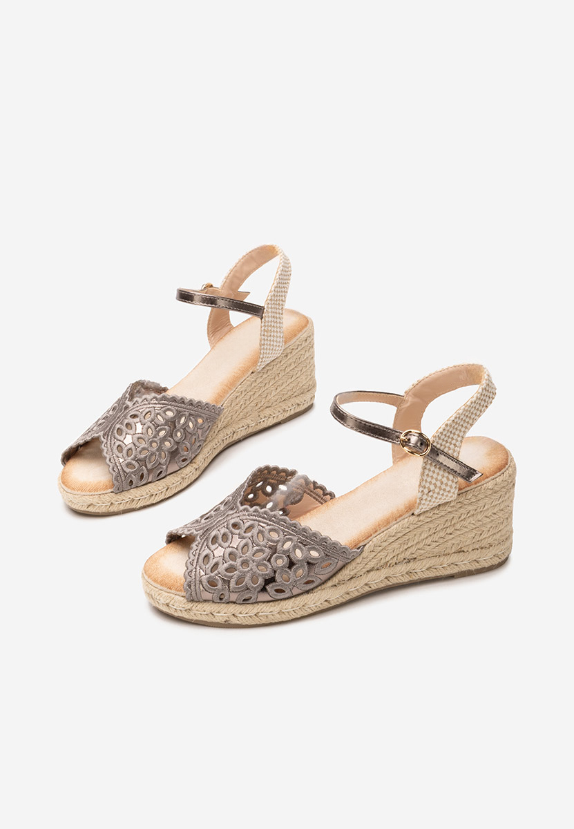 Sandale tip espadrile Finana gri