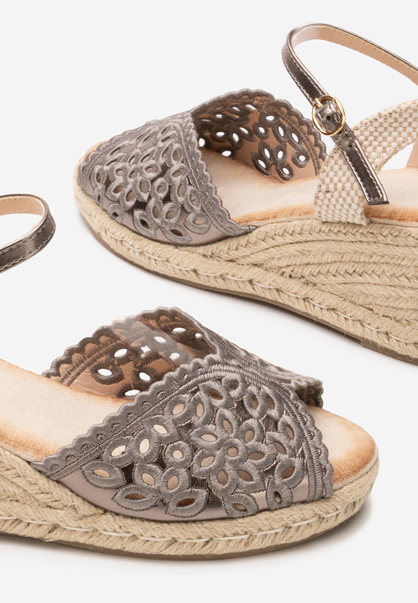 Sandale tip espadrile Finana gri