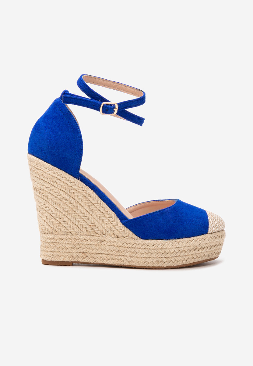 Sandale cu platforma Saniza V4 albastre