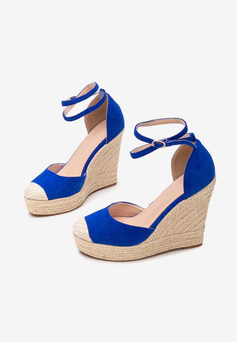 Sandale cu platforma Saniza V4 albastre