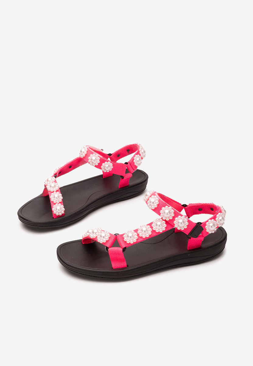 Sandale fara toc Nursia fucsia