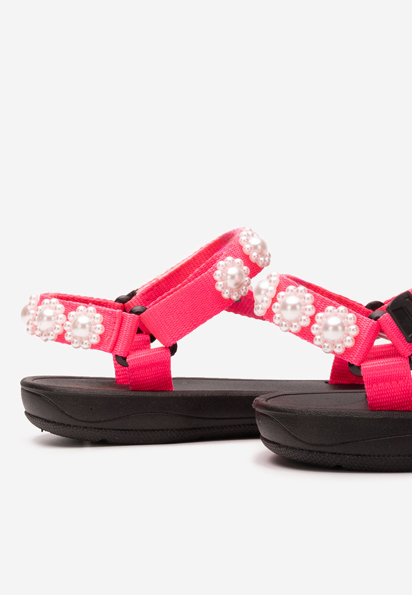 Sandale fara toc Nursia fucsia