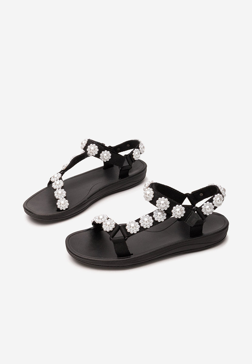 Sandale fara toc Nursia negre