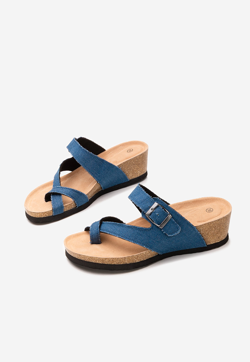 Papuci cu platforma Wandana V2 denim