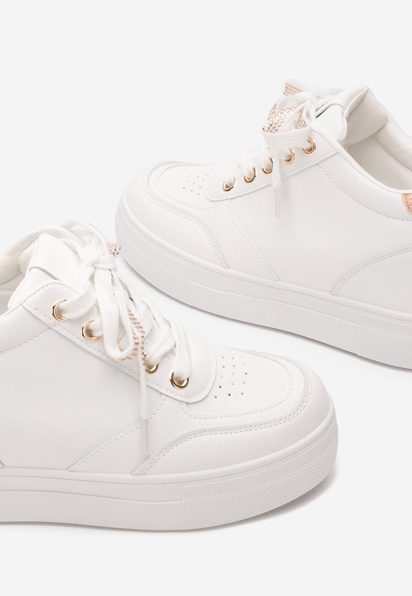 Sneakers cu platforma Grivina V2 albi