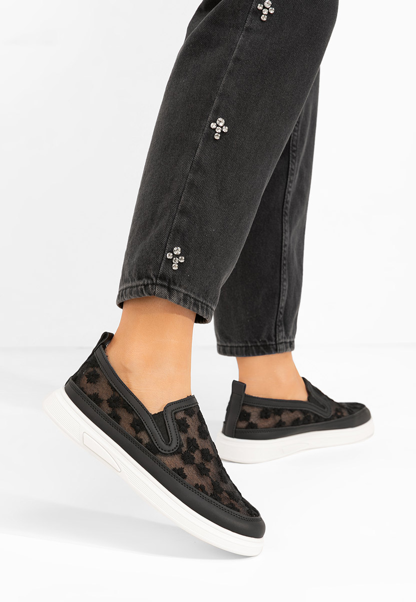 Pantofi casual dama Latyssa negri