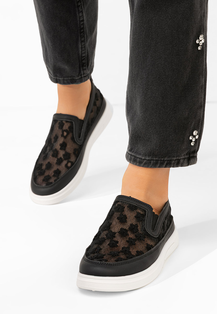Pantofi casual dama Latyssa negri