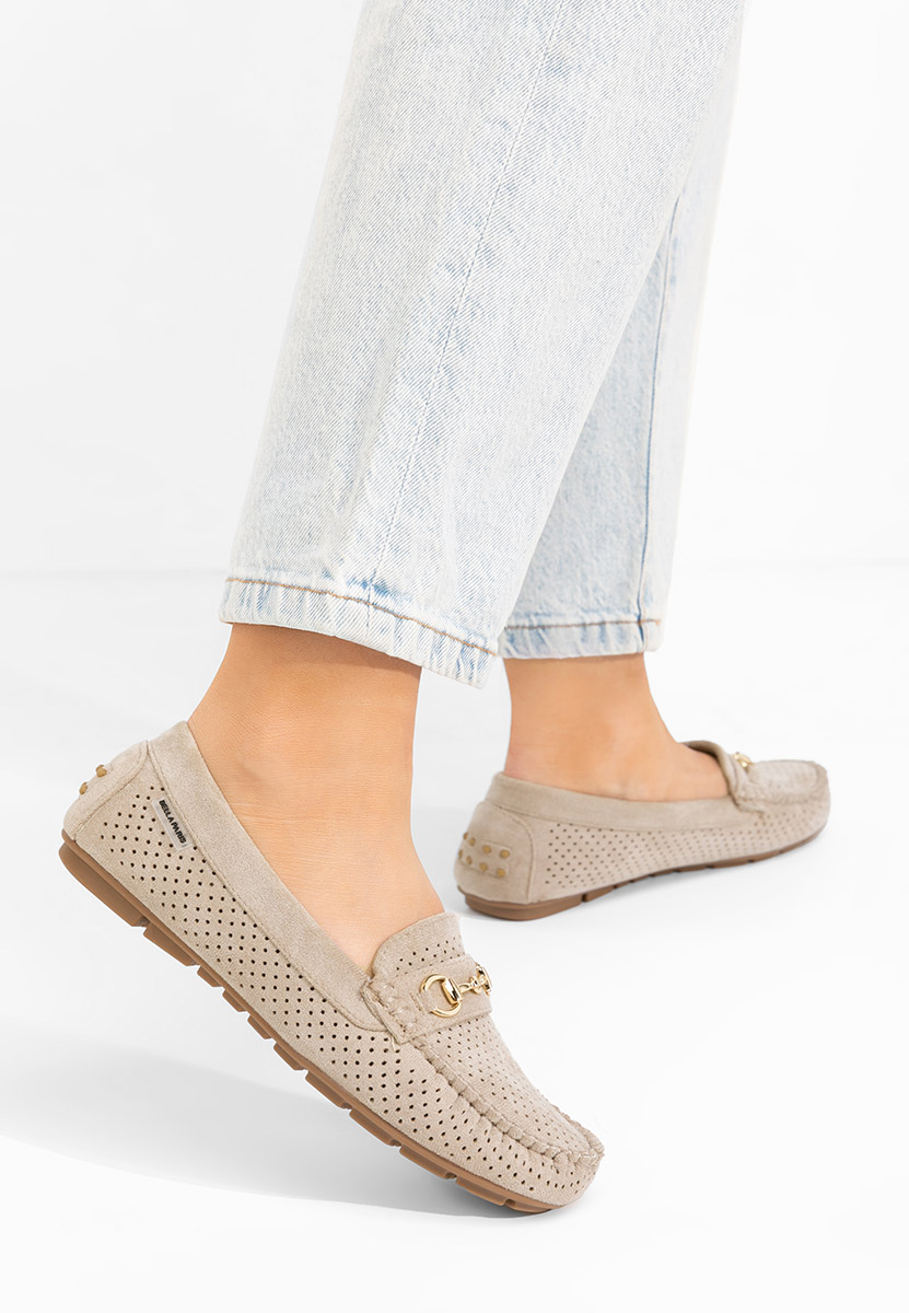 Mocasini dama Aishani V2 bej