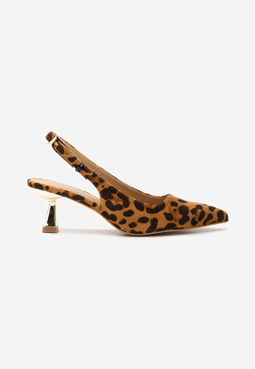 Pantofi slingback Ayako leopard
