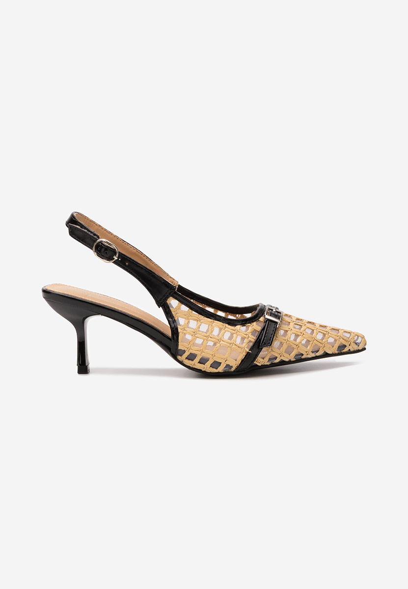 Pantofi slingback Laine negri