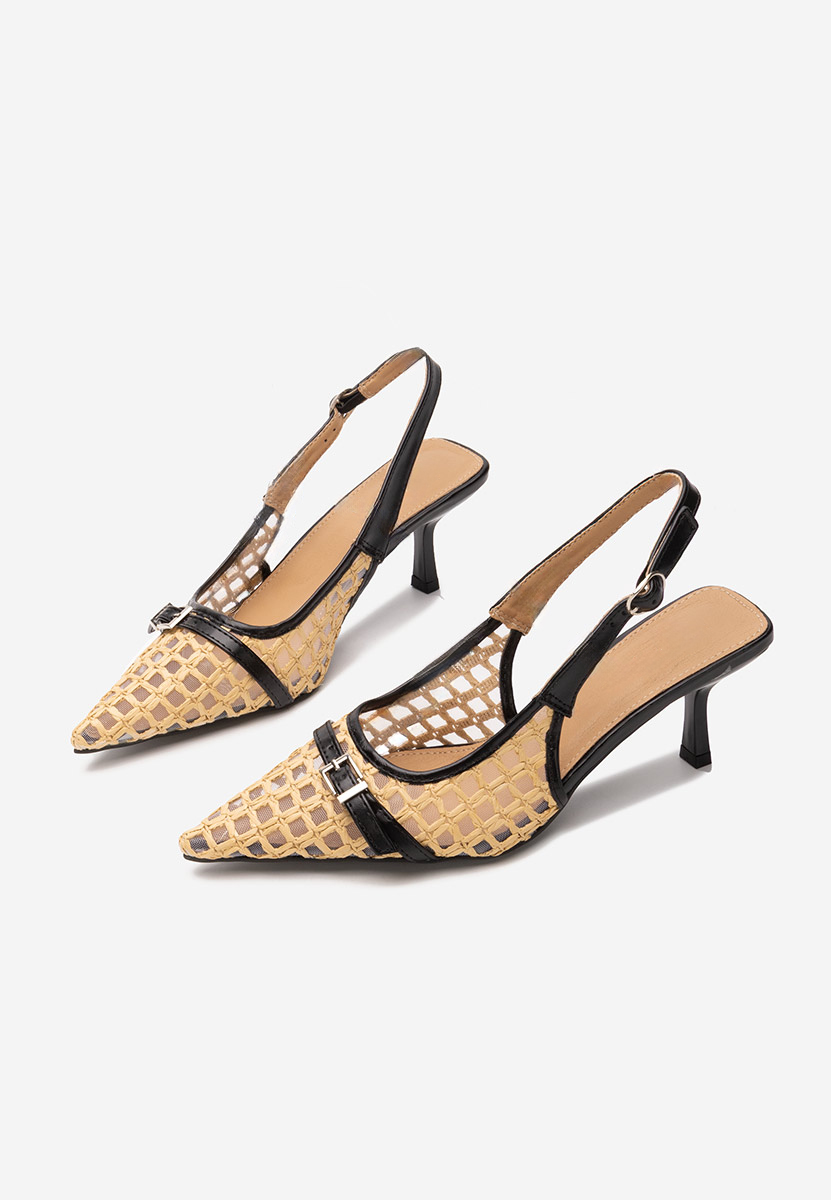 Pantofi slingback Laine negri