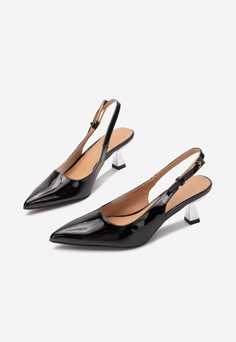 Pantofi slingback Ayako negri