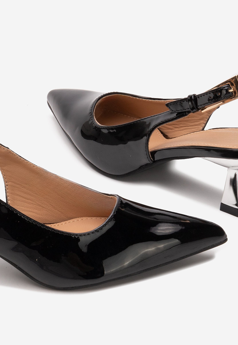 Pantofi slingback Ayako negri