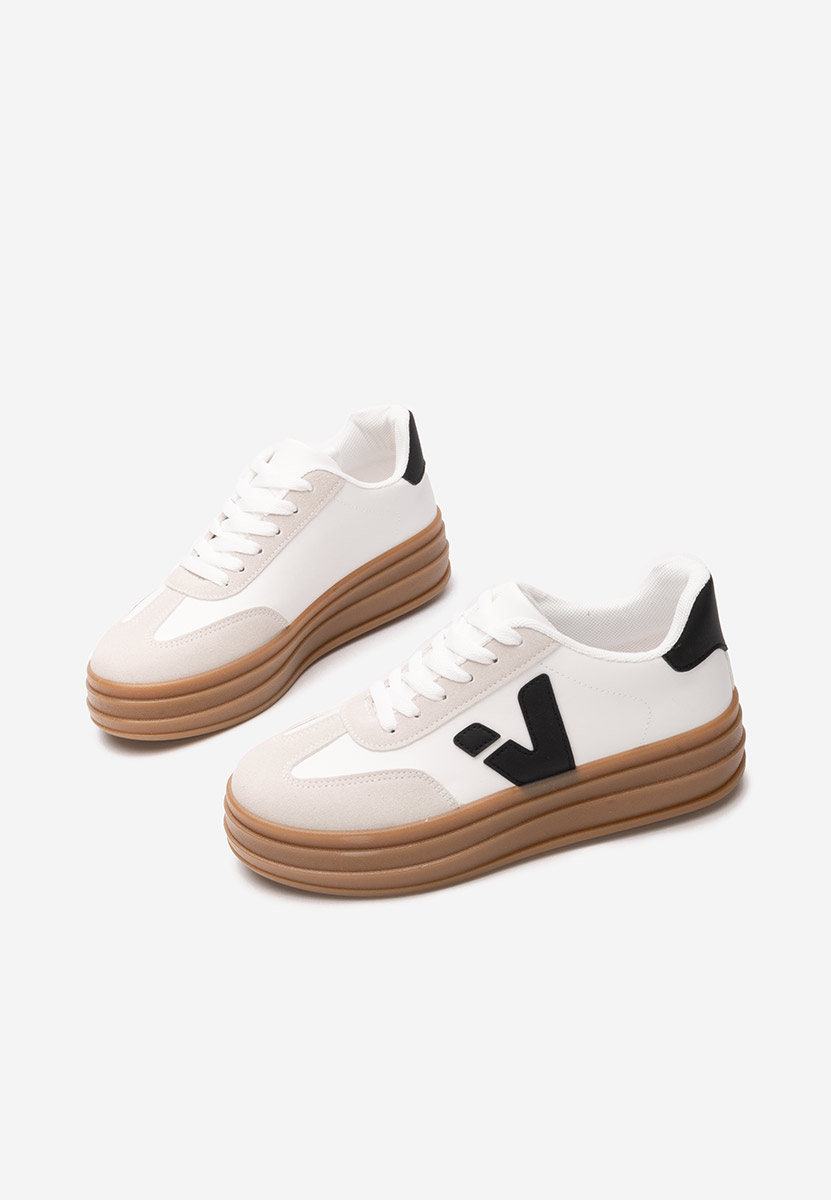 Sneakers dama Linelsa albi