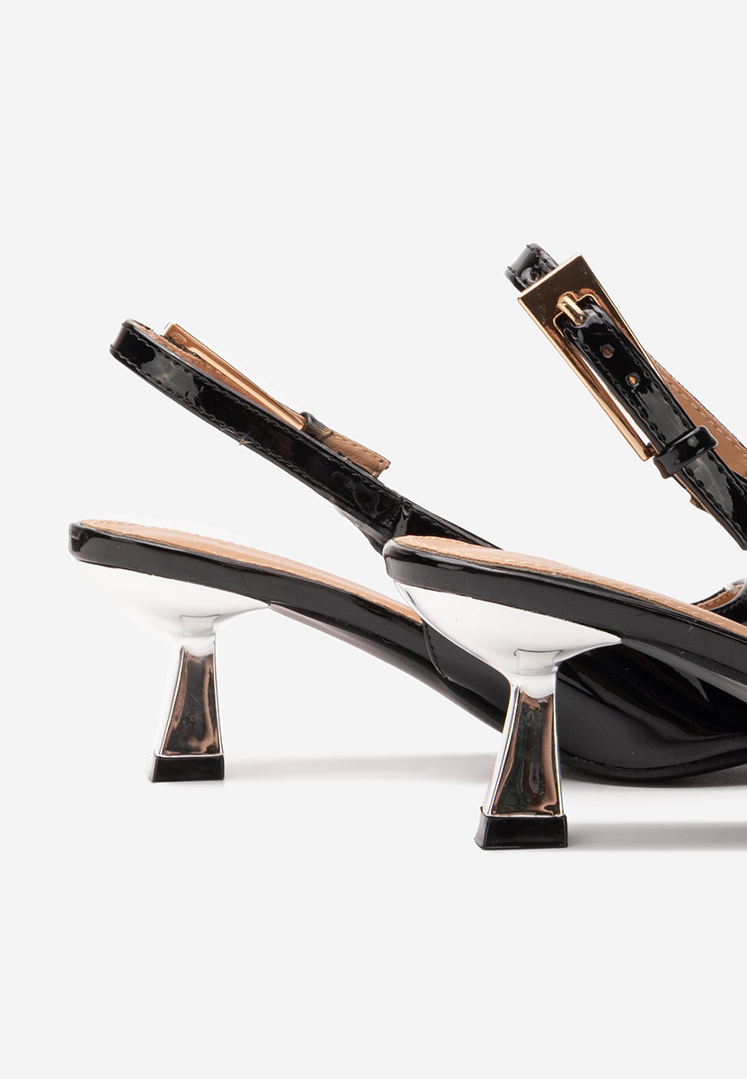 Pantofi slingback Ayako negri