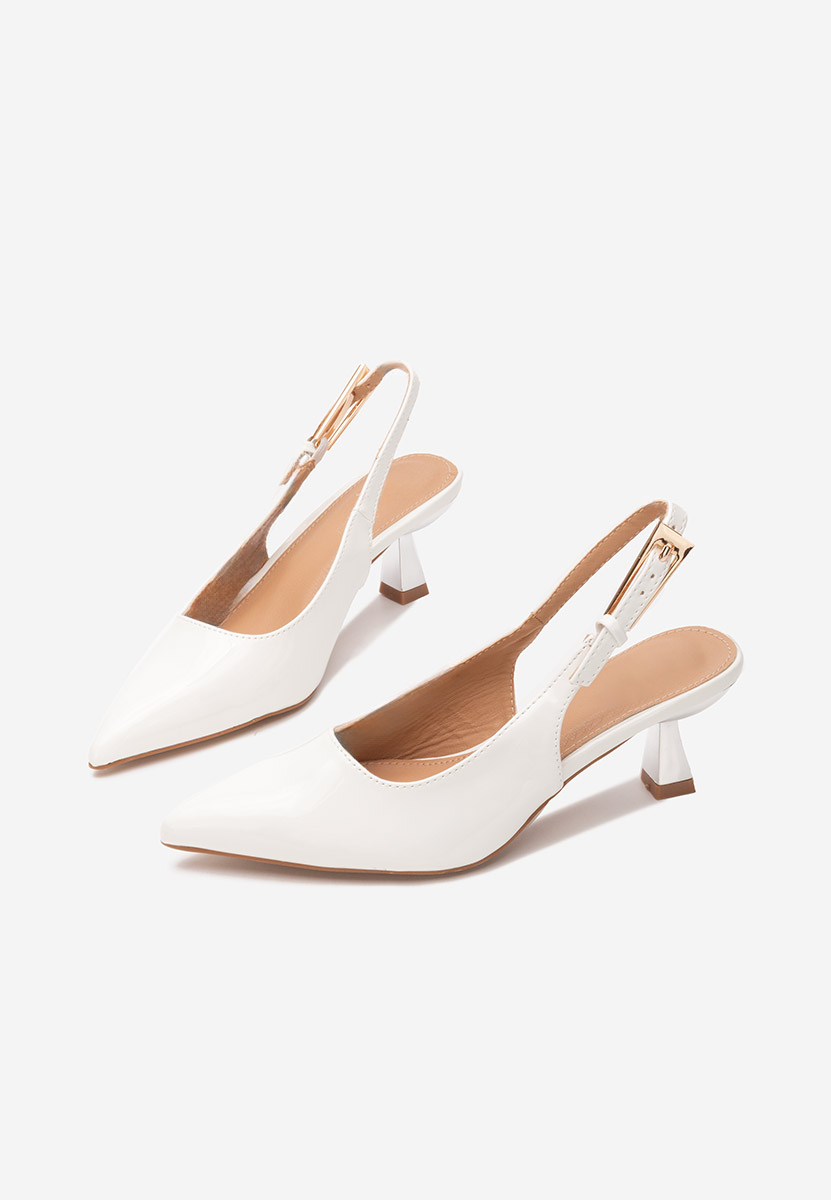 Pantofi slingback Ayako albi