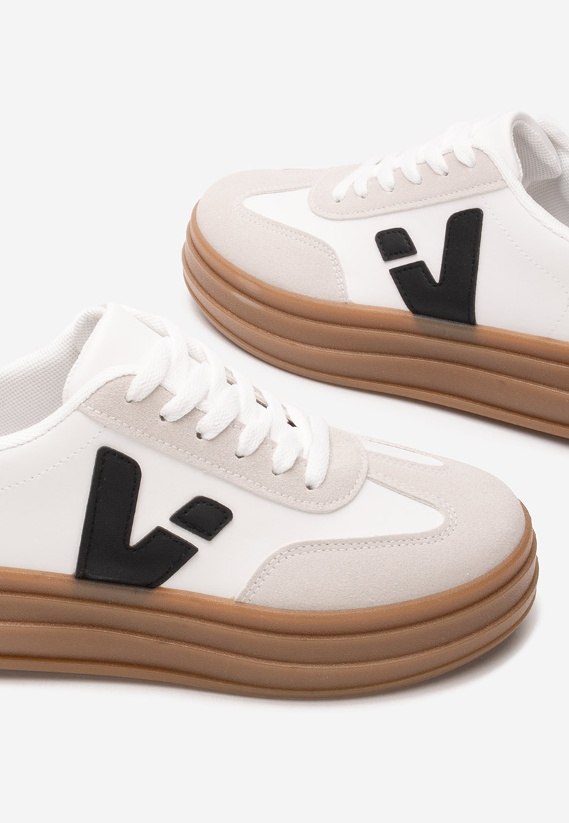 Sneakers dama Linelsa albi