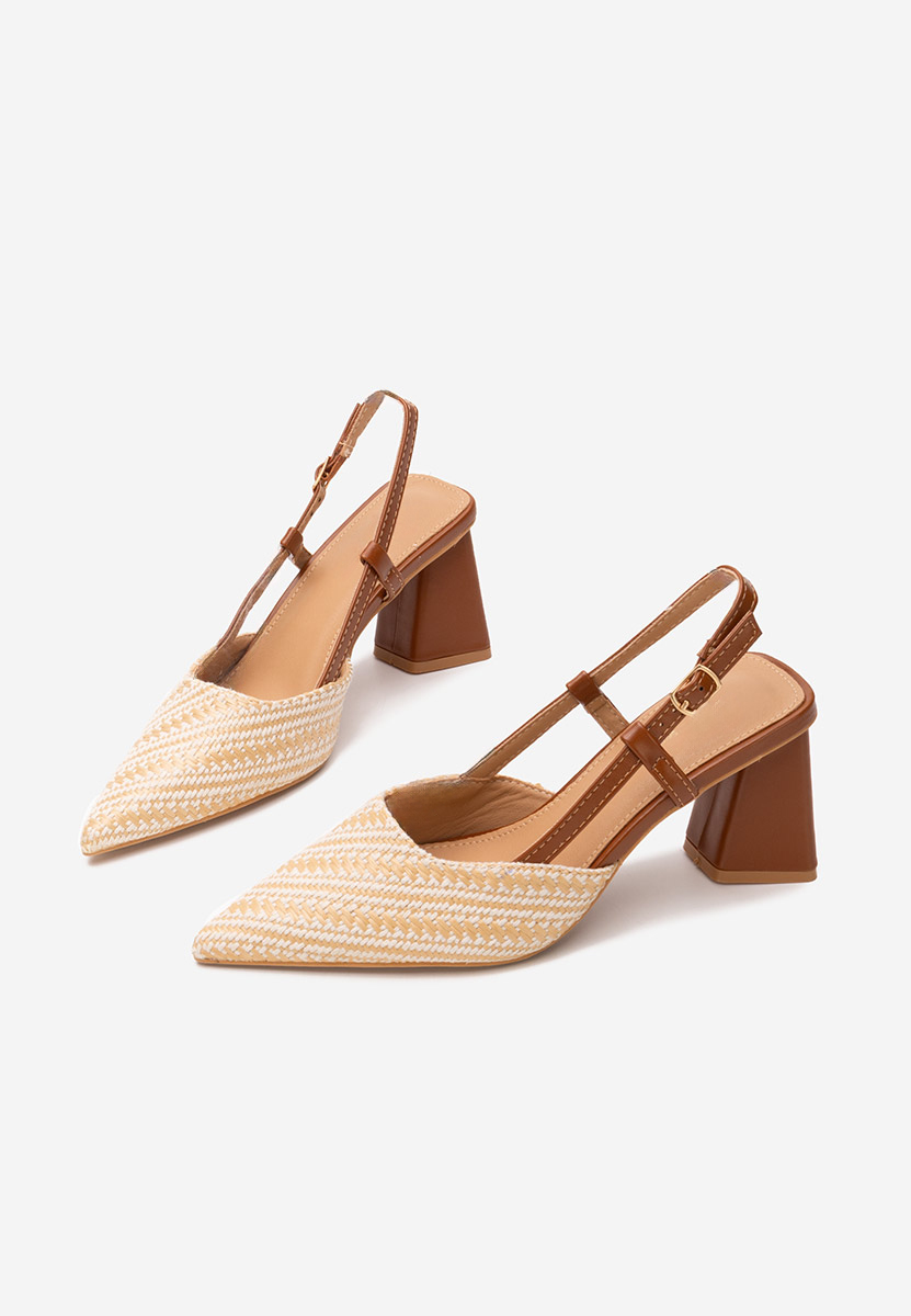 Pantofi slingback Monnyca V4 bej