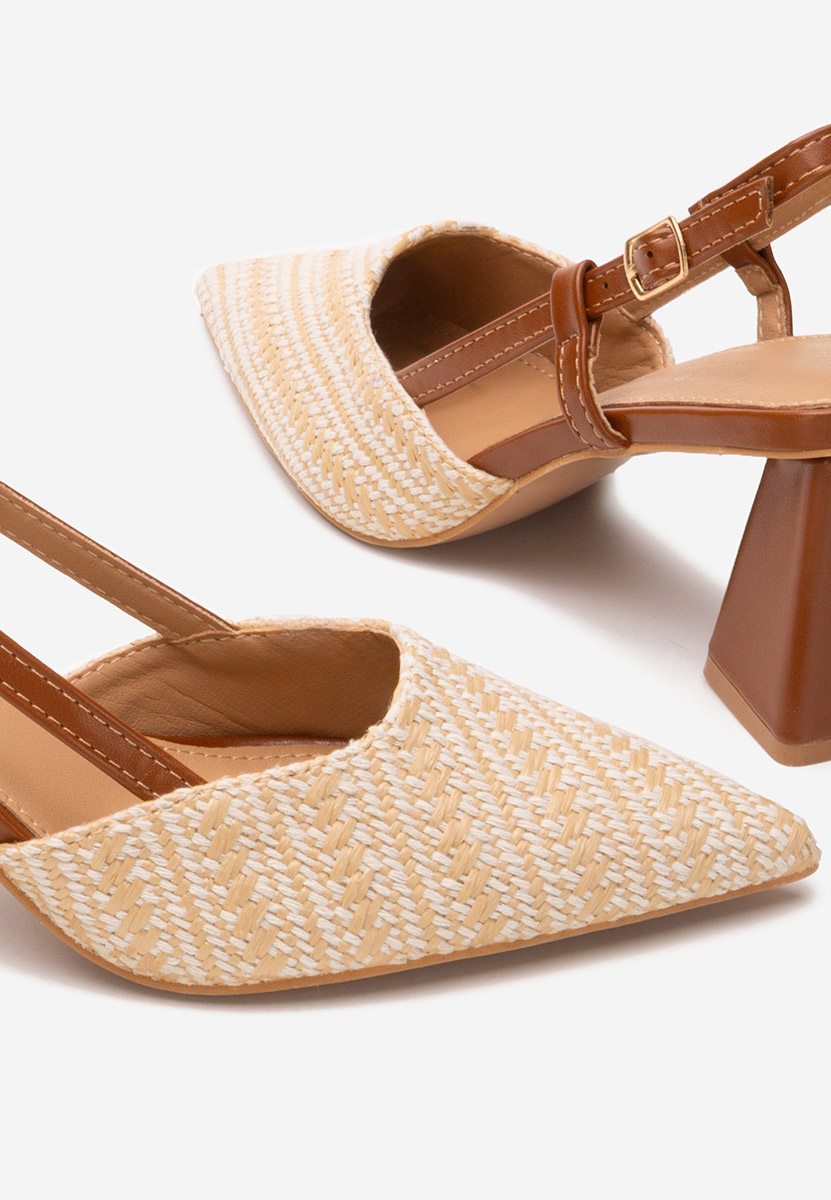 Pantofi slingback Monnyca V4 bej