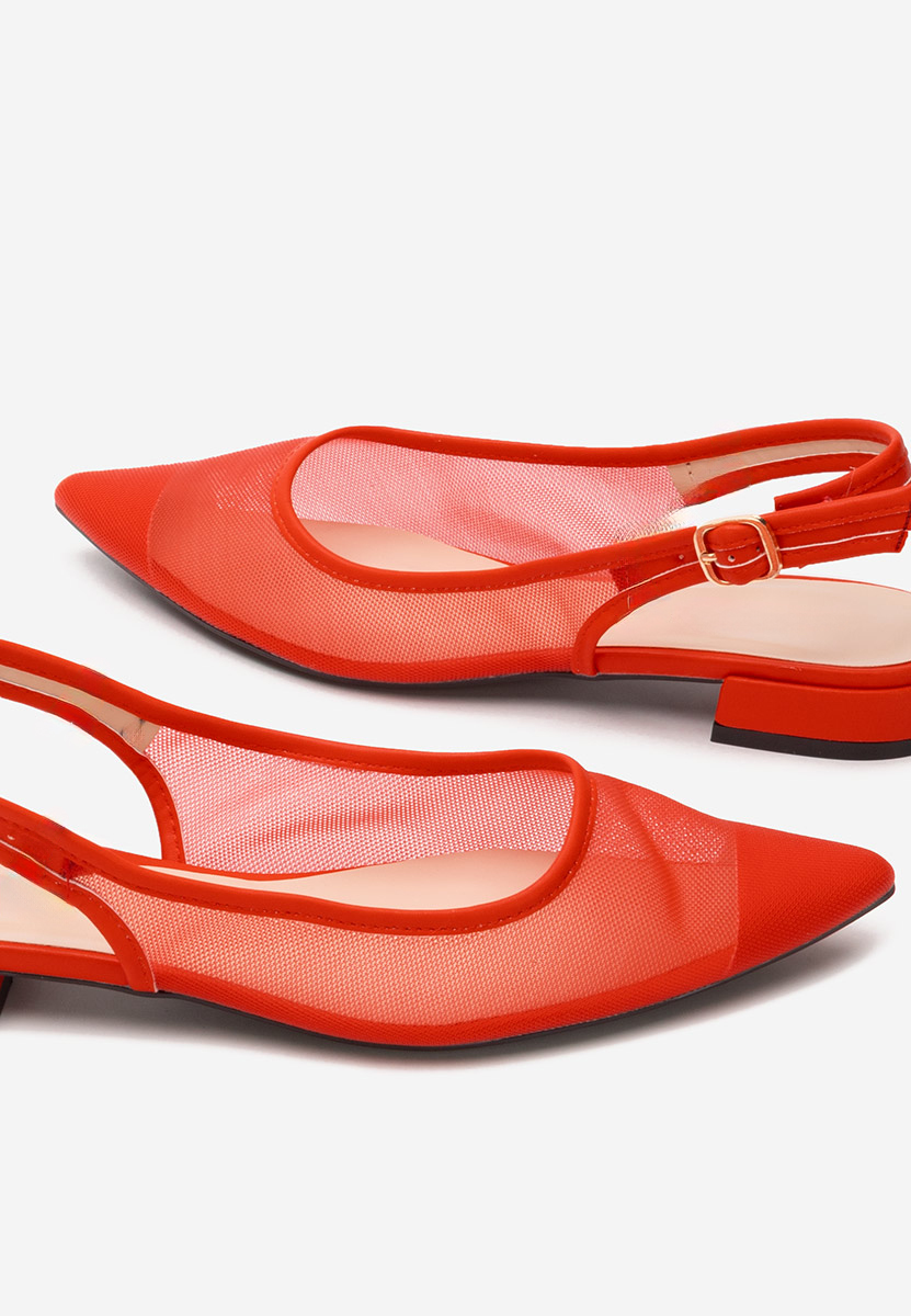 Pantofi slingback Margaryte rosii