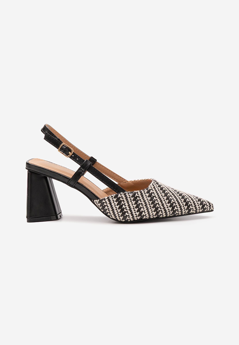 Pantofi slingback Monnyca V2 negri