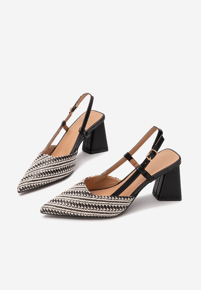 Pantofi slingback Monnyca V2 negri