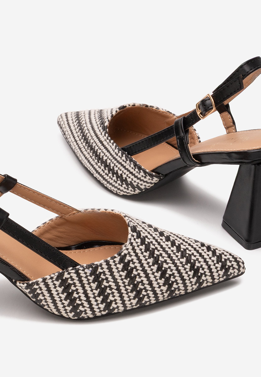 Pantofi slingback Monnyca V2 negri