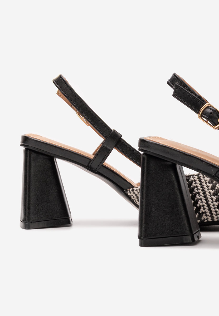 Pantofi slingback Monnyca V2 negri